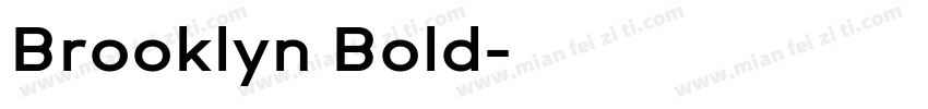 Brooklyn Bold字体转换